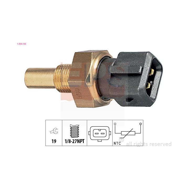 Siuntimo blokas, aušinimo skysčio temperatūra EPS 1.830.165