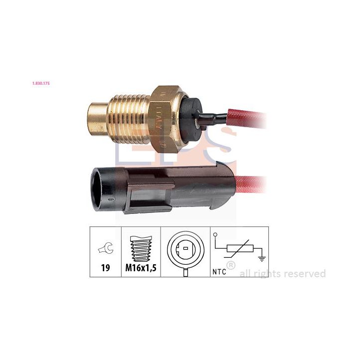 Siuntimo blokas, aušinimo skysčio temperatūra EPS 1.830.175