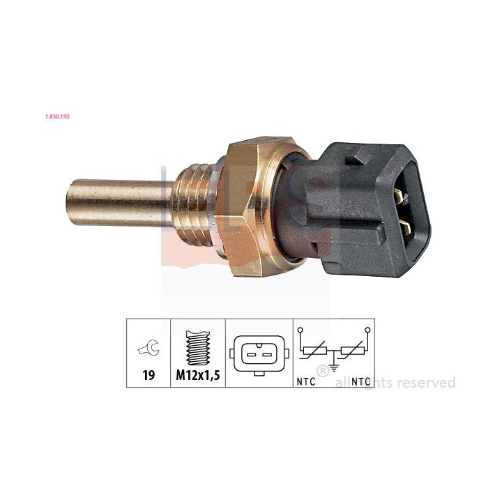 Siuntimo blokas, aušinimo skysčio temperatūra EPS 1.830.192
