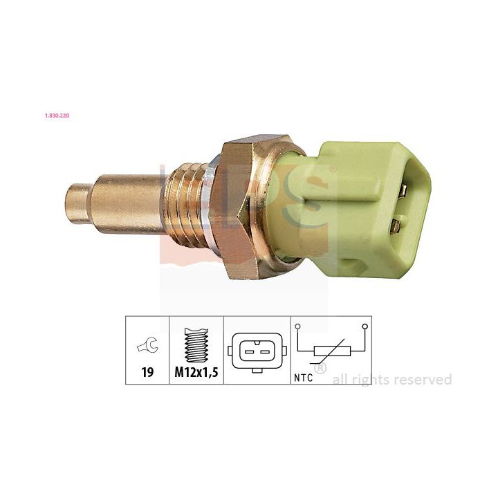 Siuntimo blokas, aušinimo skysčio temperatūra EPS 1.830.220