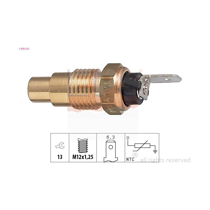 Siuntimo blokas, aušinimo skysčio temperatūra EPS 1.830.223