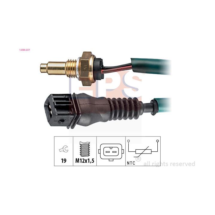 Siuntimo blokas, aušinimo skysčio temperatūra EPS 1.830.237