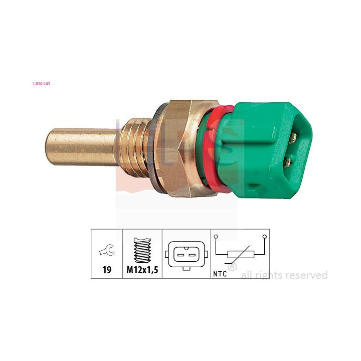 Siuntimo blokas, aušinimo skysčio temperatūra EPS 1.830.243