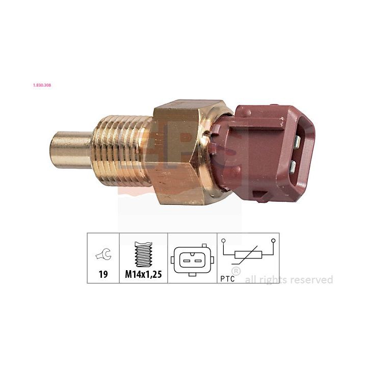 Siuntimo blokas, aušinimo skysčio temperatūra EPS 1.830.308