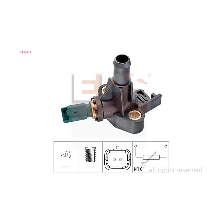 Siuntimo blokas, aušinimo skysčio temperatūra EPS 1.830.318