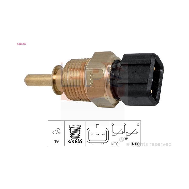 Siuntimo blokas, aušinimo skysčio temperatūra EPS 1.830.367