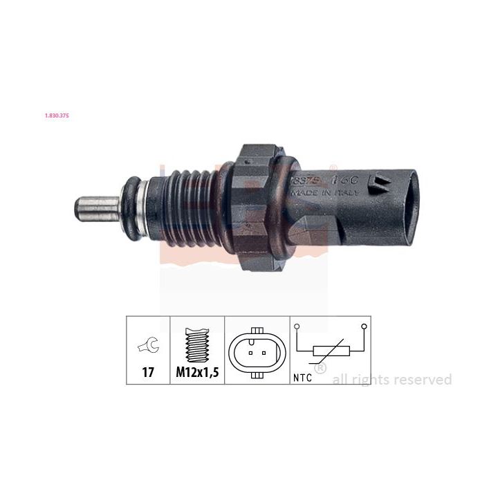 Siuntimo blokas, aušinimo skysčio temperatūra EPS 1.830.375