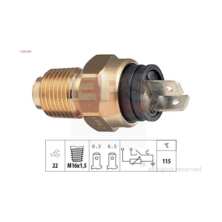 Siuntimo blokas, aušinimo skysčio temperatūra EPS 1.830.500