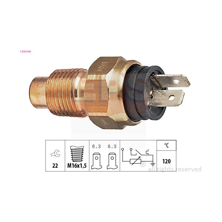 Siuntimo blokas, aušinimo skysčio temperatūra EPS 1.830.509