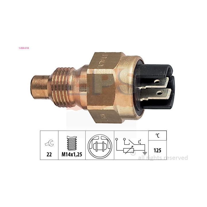 Siuntimo blokas, aušinimo skysčio temperatūra EPS 1.830.510