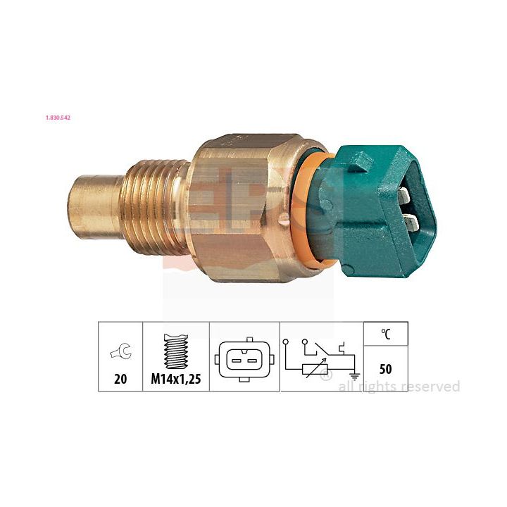 Siuntimo blokas, aušinimo skysčio temperatūra EPS 1.830.542