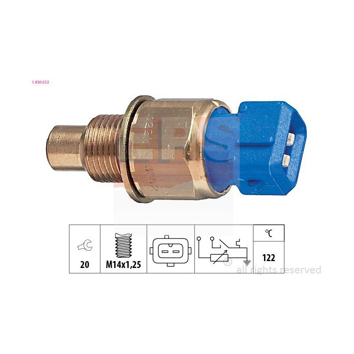 Siuntimo blokas, aušinimo skysčio temperatūra EPS 1.830.552