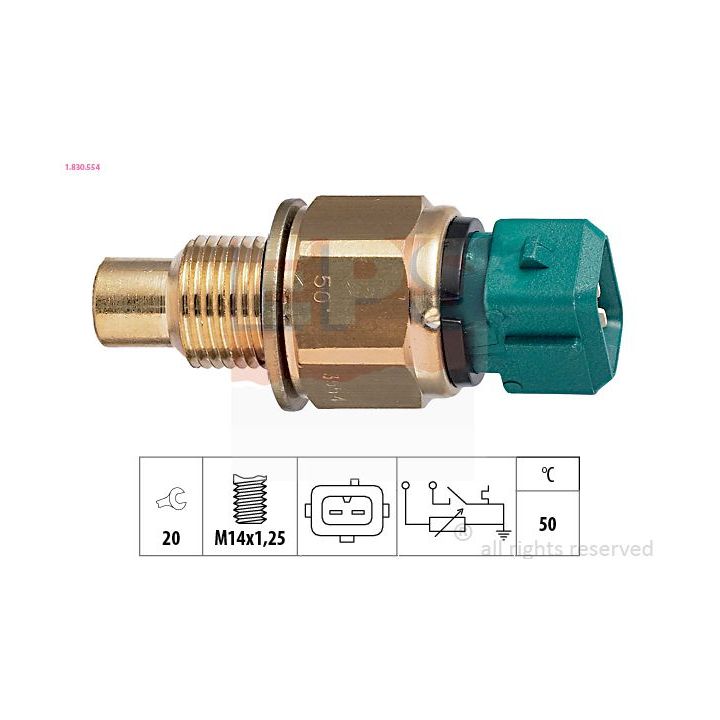 Siuntimo blokas, aušinimo skysčio temperatūra EPS 1.830.554