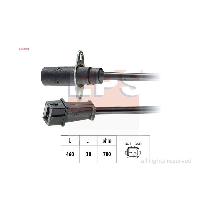 Jutiklis, alkūninio veleno impulsas EPS 1.953.001