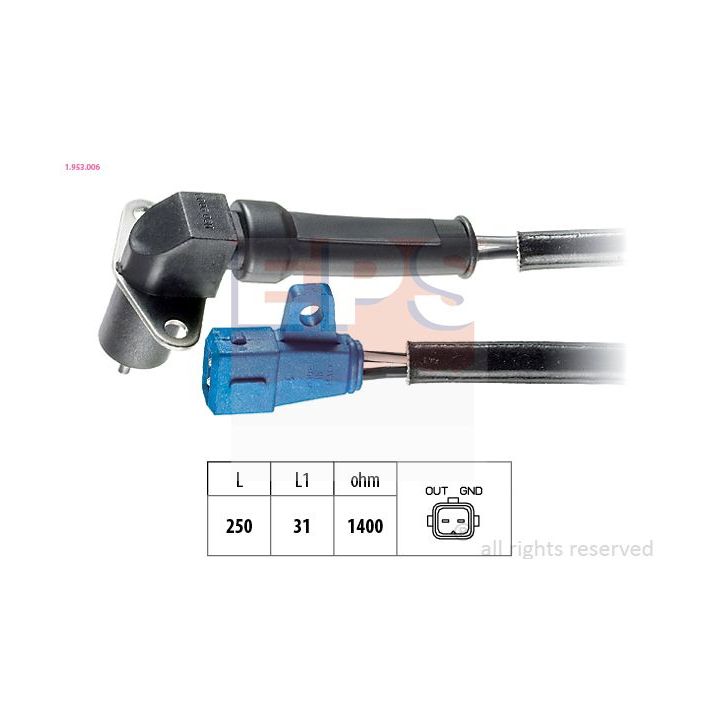 Jutiklis, alkūninio veleno impulsas EPS 1.953.006