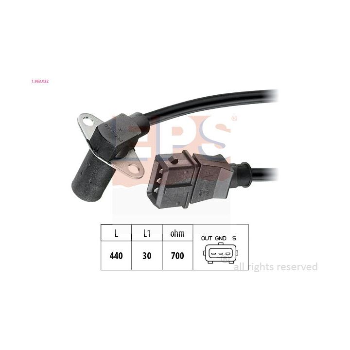 Jutiklis, alkūninio veleno impulsas EPS 1.953.032