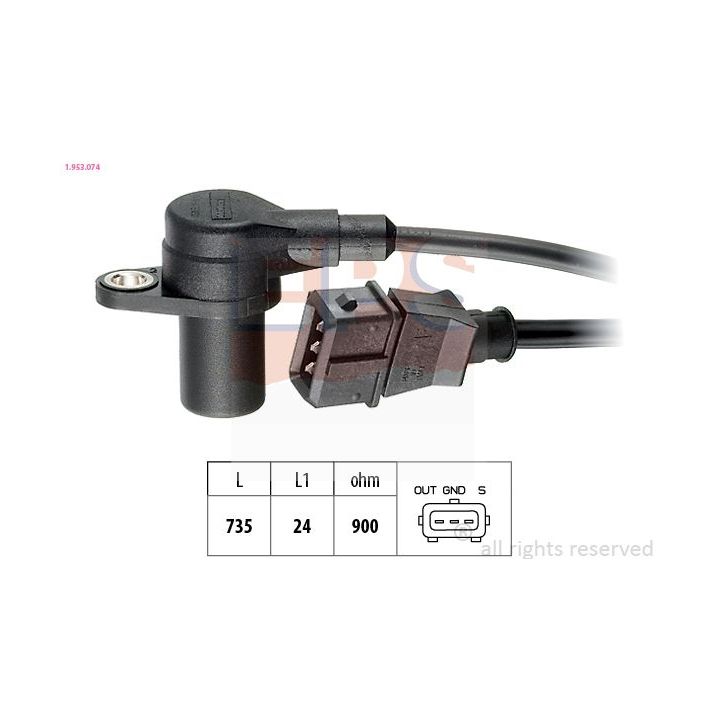 Jutiklis, alkūninio veleno impulsas EPS 1.953.074