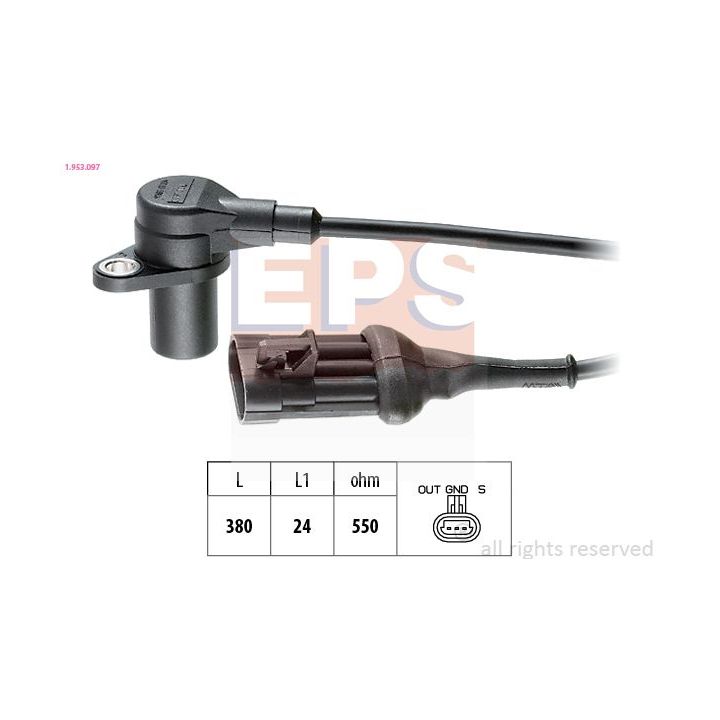 Jutiklis, alkūninio veleno impulsas EPS 1.953.097