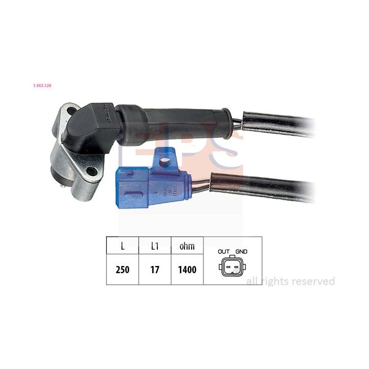 Jutiklis, alkūninio veleno impulsas EPS 1.953.129