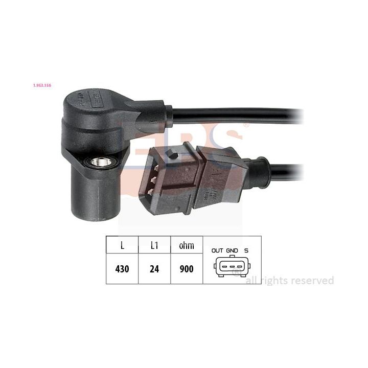 Jutiklis, alkūninio veleno impulsas EPS 1.953.156