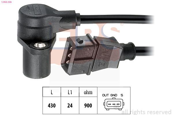 Jutiklis, alkūninio veleno impulsas EPS 1.953.156