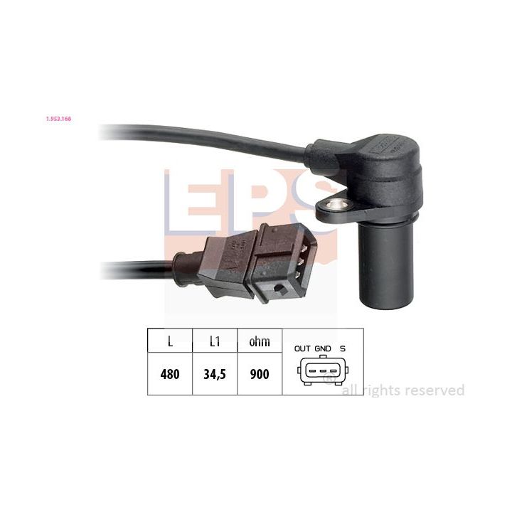 Jutiklis, alkūninio veleno impulsas EPS 1.953.168