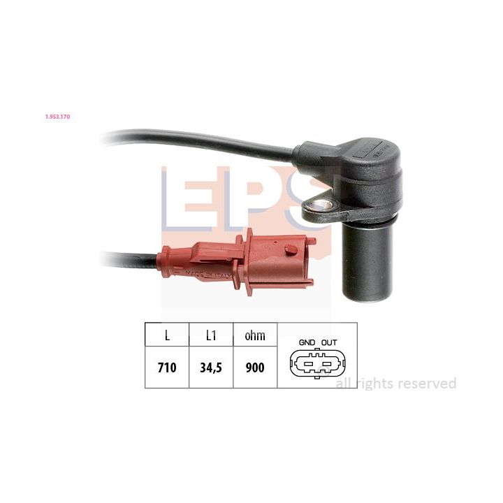 Jutiklis, alkūninio veleno impulsas EPS 1.953.170