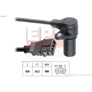 Jutiklis, alkūninio veleno impulsas EPS 1.953.173