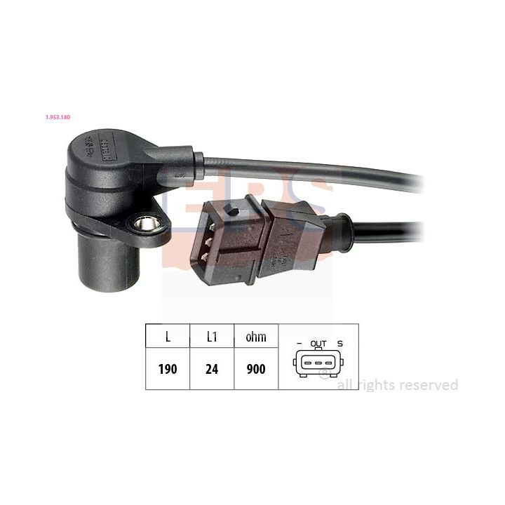 Jutiklis, alkūninio veleno impulsas EPS 1.953.180