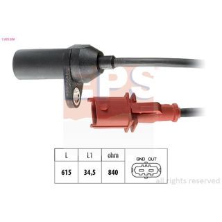 Jutiklis, alkūninio veleno impulsas EPS 1.953.206