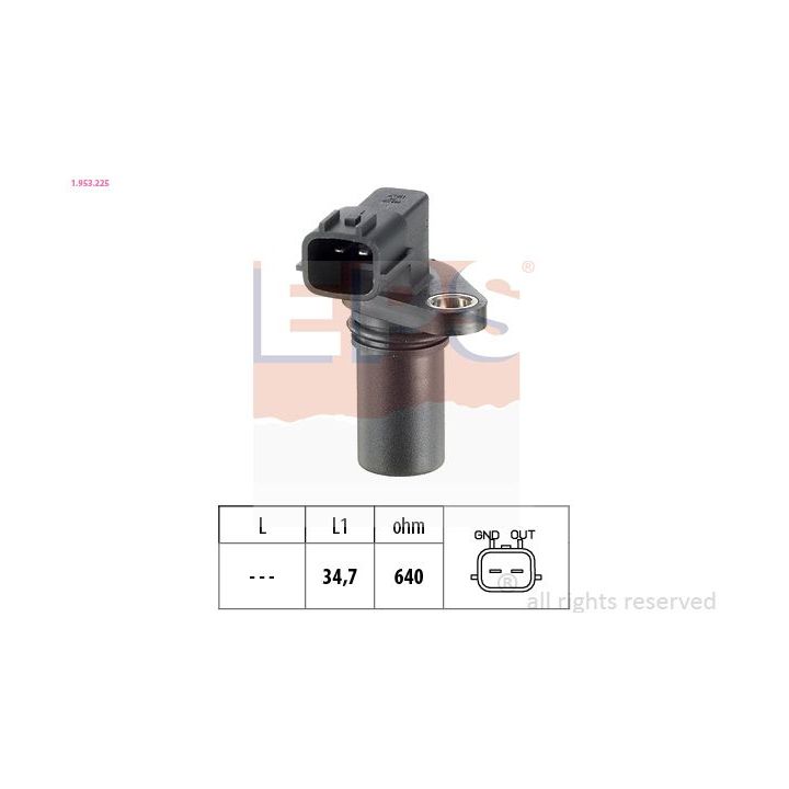 Jutiklis, alkūninio veleno impulsas EPS 1.953.225