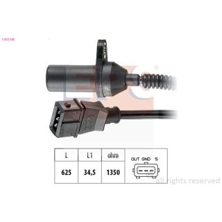 Jutiklis, alkūninio veleno impulsas EPS 1.953.285