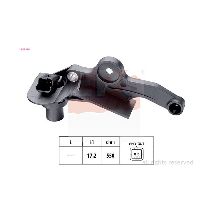 Jutiklis, alkūninio veleno impulsas EPS 1.953.298