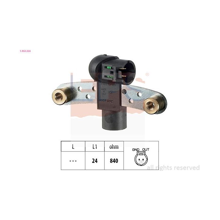 Jutiklis, alkūninio veleno impulsas EPS 1.953.324