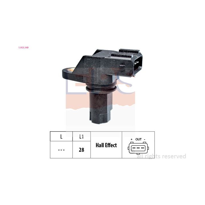 Jutiklis, alkūninio veleno impulsas EPS 1.953.349