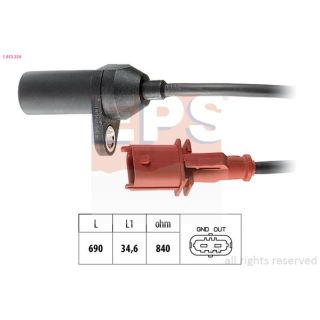 Jutiklis, alkūninio veleno impulsas EPS 1.953.356