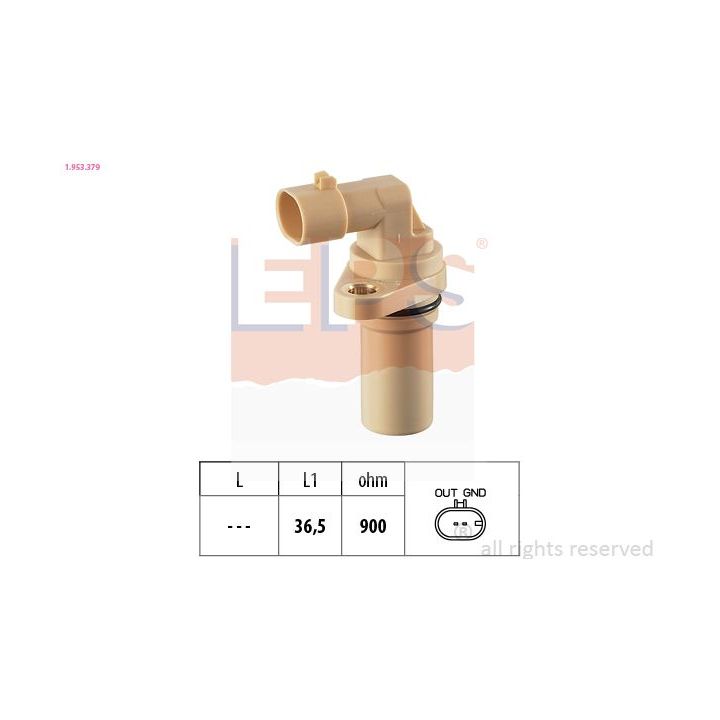 Jutiklis, alkūninio veleno impulsas EPS 1.953.379