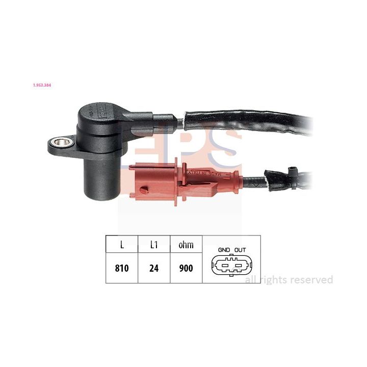 Jutiklis, alkūninio veleno impulsas EPS 1.953.384