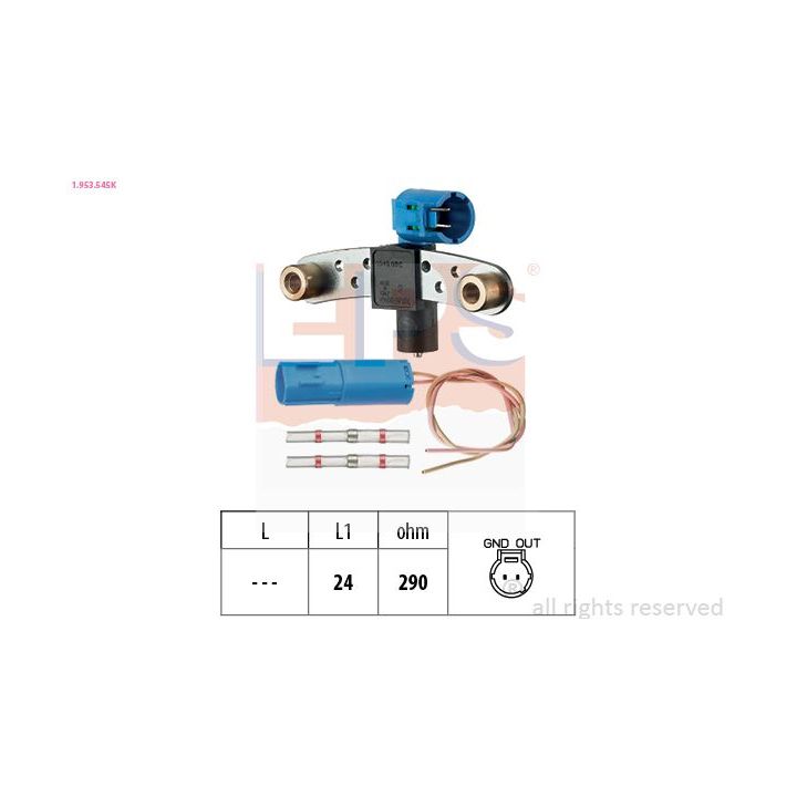 Jutiklis, alkūninio veleno impulsas EPS 1.953.545K