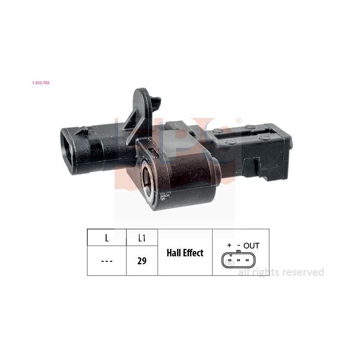 Jutiklis, alkūninio veleno impulsas EPS 1.953.792