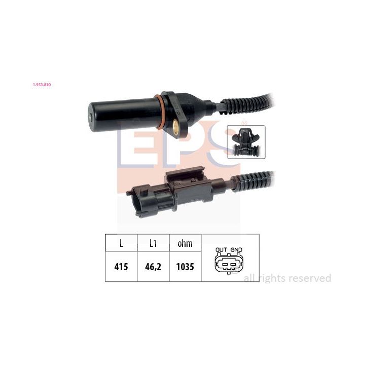 Jutiklis, alkūninio veleno impulsas EPS 1.953.810