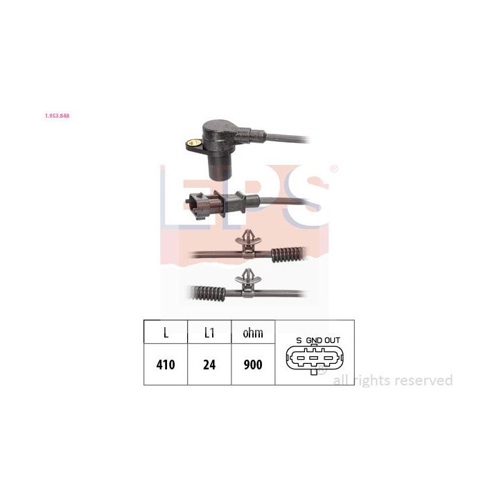 Jutiklis, alkūninio veleno impulsas EPS 1.953.848