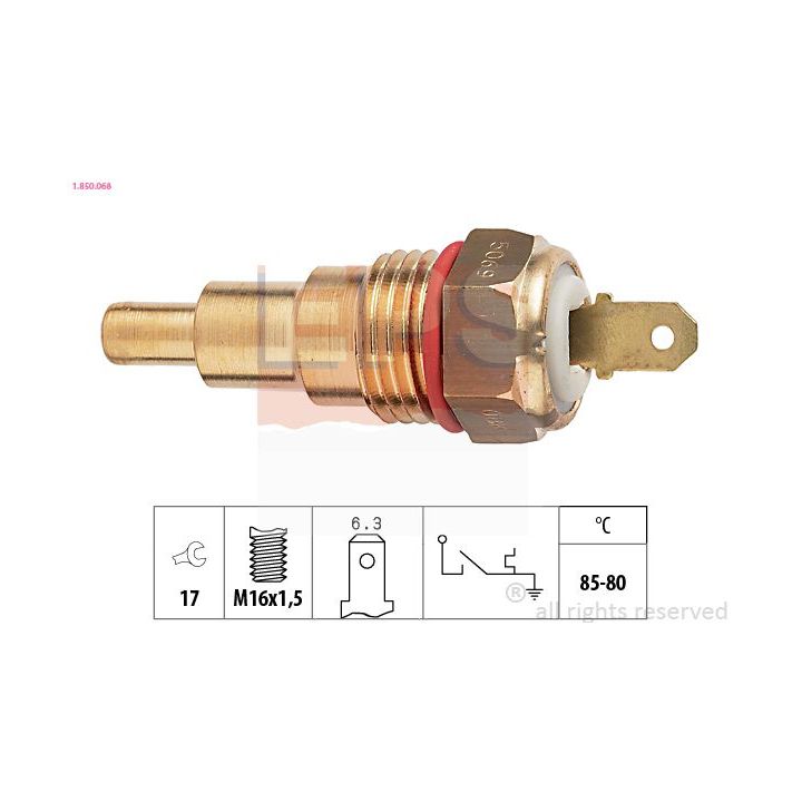 Temperatūros jungiklis, radiatoriaus ventiliatorius EPS 1.850.068