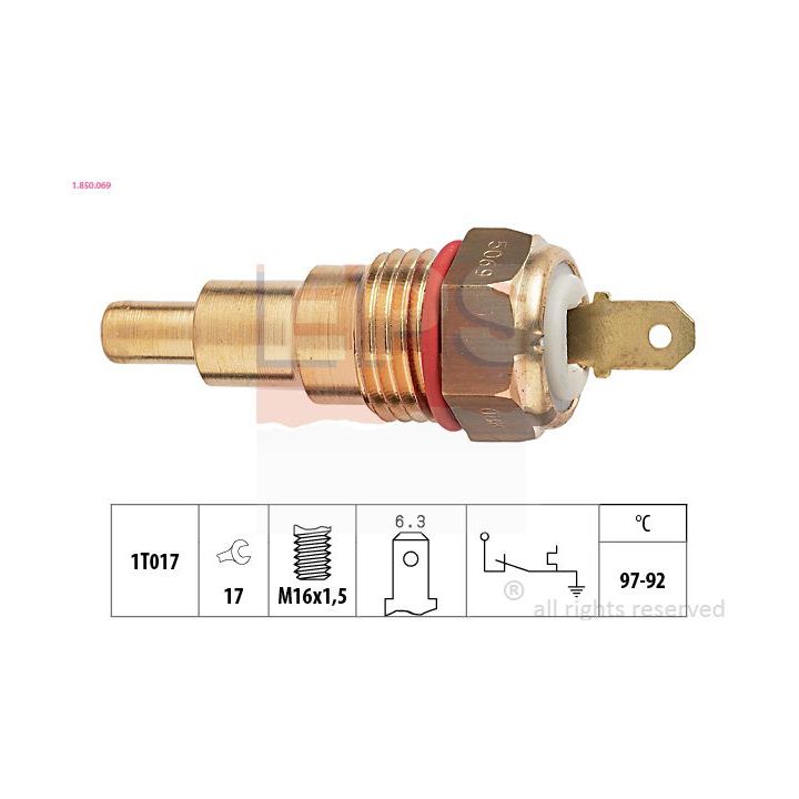 Temperatūros jungiklis, radiatoriaus ventiliatorius EPS 1.850.069