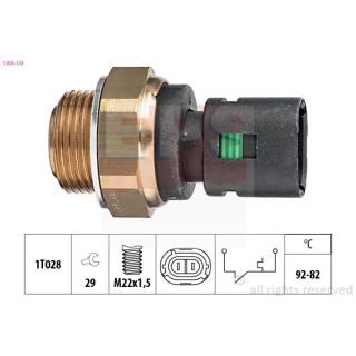 Temperatūros jungiklis, radiatoriaus ventiliatorius EPS 1.850.128