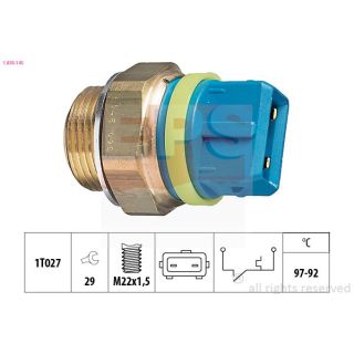Temperatūros jungiklis, radiatoriaus ventiliatorius EPS 1.850.145