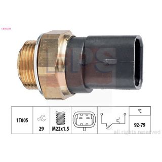 Temperatūros jungiklis, radiatoriaus ventiliatorius EPS 1.850.288