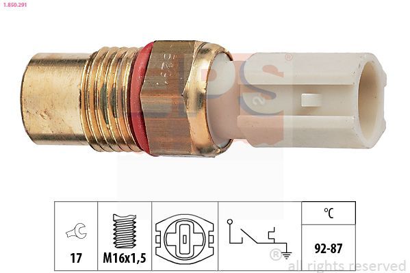 Temperatūros jungiklis, radiatoriaus ventiliatorius EPS 1.850.291