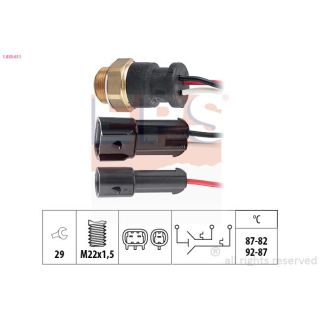 Temperatūros jungiklis, radiatoriaus ventiliatorius EPS 1.850.611