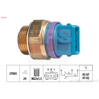 Temperatūros jungiklis, radiatoriaus ventiliatorius EPS 1.850.629